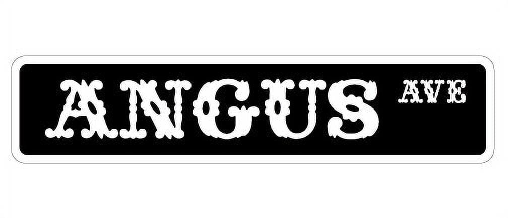 ANGUS Street Sign beef cattle farm cow bull | Indoor/Outdoor | 24