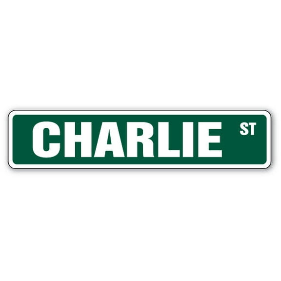 CHARLIE Street Sign Childrens Name Room Sign | Indoor/Outdoor |  24" Wide