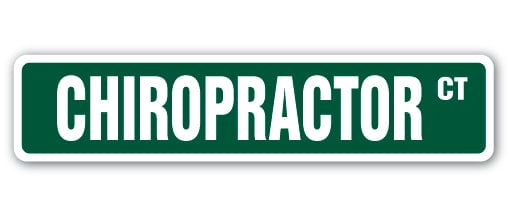 CHIROPRACTOR Aluminum Street Sign back holistic align spine traction ...
