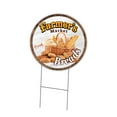 thumbnail image 1 of SignMission C-24-CIR-DS-WS- Breads 24 in. Double Sided Corrugated Circular Plastic Sign - Farmers Market Breads, 1 of 1