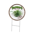 thumbnail image 1 of SignMission Corrugated Plastic Sign With Double Sided Image 24" Circular - Farmer's Market Dill | Coroplast Yard Sign With Stake |  Made in the USA, 1 of 3