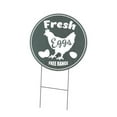 thumbnail image 1 of SignMission C-24-CIR-DS-WS- Fresh Eggs 24 in. Double Sided Corrugated Circular Plastic Sign - Farmers Market Fresh Eggs, 1 of 3