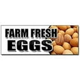 thumbnail image 1 of SignMission 24 in. Farm Fresh Eggs Decal Sticker - Organic Range Free Milk Dairy Cheese Brown, 1 of 1