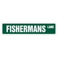 thumbnail image 1 of FISHERMAN Street Sign fishing boat lures reel waders | Indoor/Outdoor |  24" Wide, 1 of 5