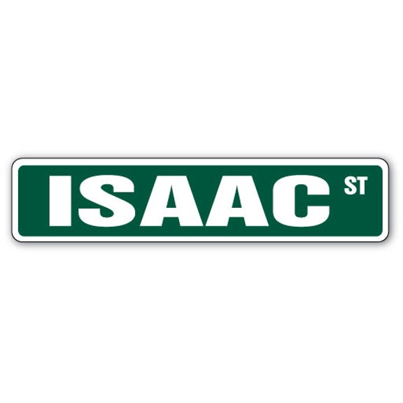 SignMission SS-624-ISAAC 24 in. Isaac Street Childrens Name Room Sign