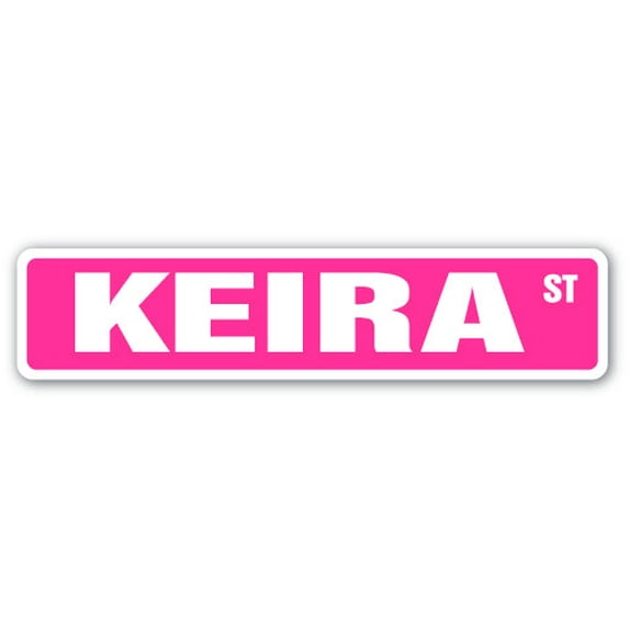 KEIRA Street Sign Childrens Name Room Sign | Indoor/Outdoor | 24" Wide