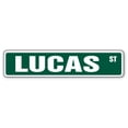 thumbnail image 1 of LUCAS Aluminum Street Sign Childrens Name Room Metal Sign | Indoor/Outdoor |  24" Wide, 1 of 5