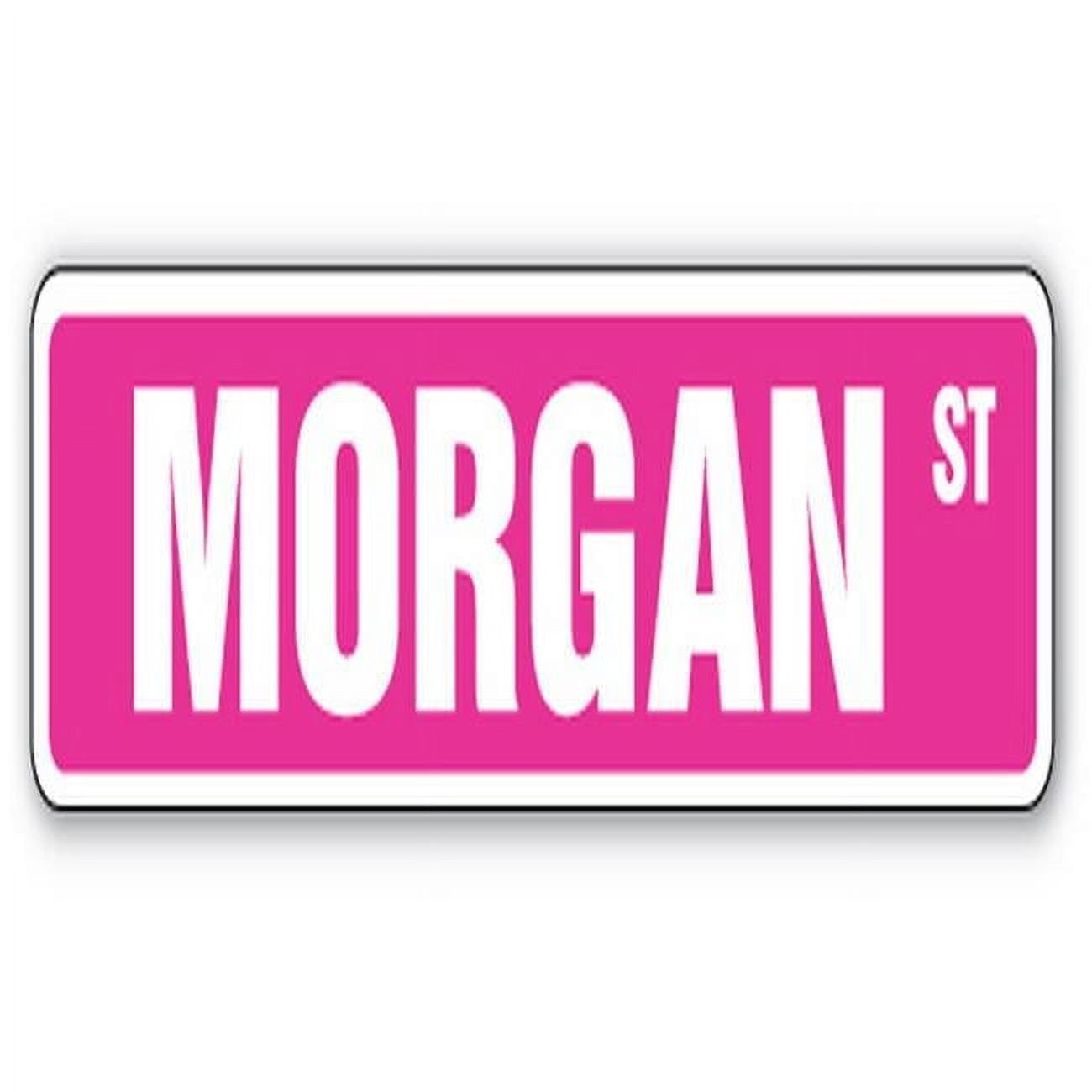 MORGAN Street Sign Childrens Name Room Sign | Indoor/Outdoor | 24
