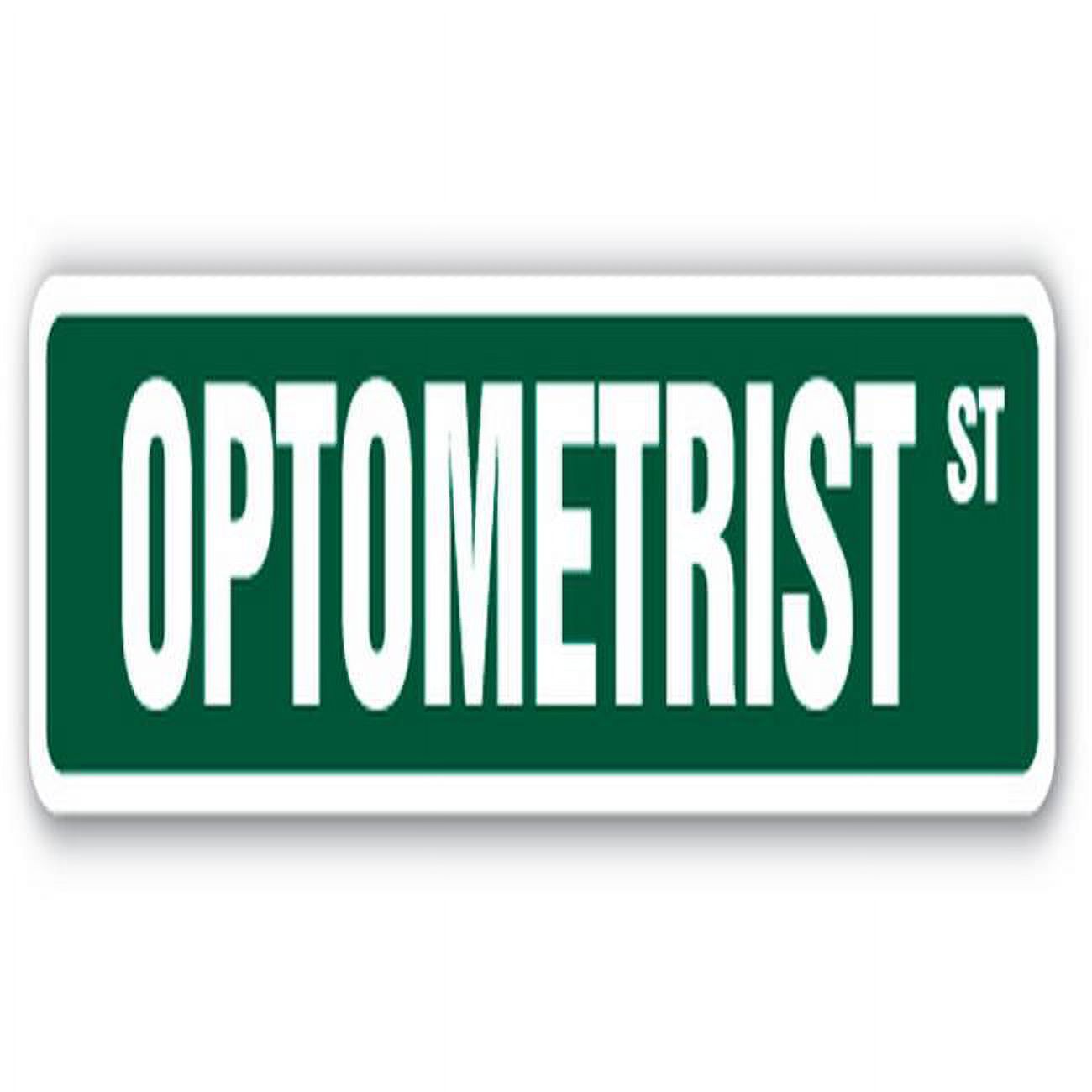 SignMission 24 in. Optometrist Street Sign Eye Glasses Contact Lenses Exam