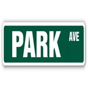 SignMission  24 in. Park Ave Street Sign - New York Ny Central Park