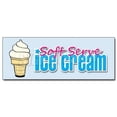 thumbnail image 1 of SignMission 24 in. Soft Serve Vanilla Ice Cream Decal Sticker - Shop, 1 of 1