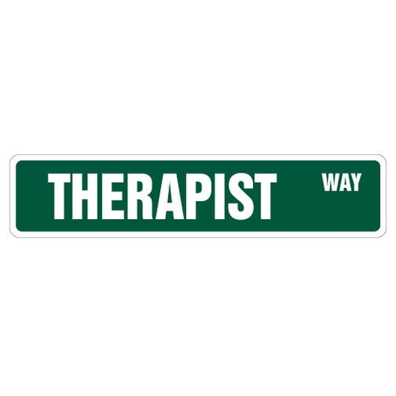 THERAPIST Street Sign therapists MD psychologist physical PT | Indoor/Outdoor | 24" Wide