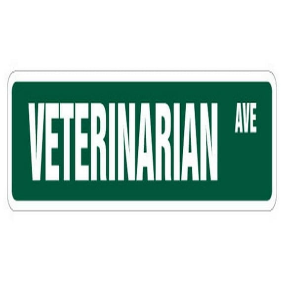 VETERINARIAN Street Sign pet livestock animal doctor vet | Indoor/Outdoor | 24" Wide