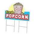 thumbnail image 1 of SignMission  24 x 36 in. Yard Sign & Stake - Fresh Popcorn, 1 of 1