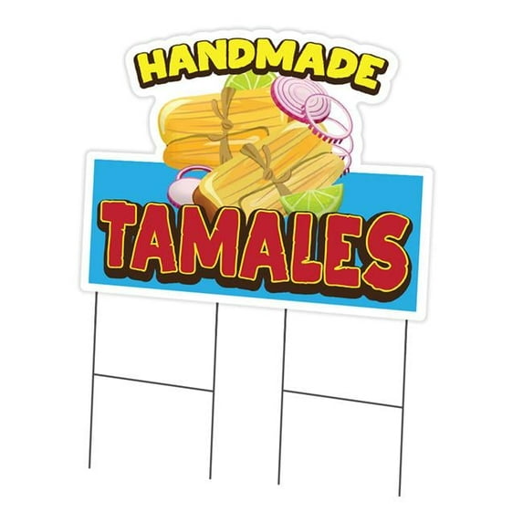 SignMission 24 x 36 in. Yard Sign & Stake - Handmade Tamales