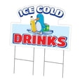 thumbnail image 1 of SignMission  24 x 36 in. Yard Sign & Stake - Ice Cold Drinks 2, 1 of 1