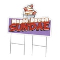 thumbnail image 1 of SignMission  24 x 36 in. Yard Sign & Stake - Maple Bacon Sundae, 1 of 1