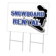 thumbnail image 1 of SignMission  24 x 36 in. Yard Sign & Stake - Snowboard Rental, 1 of 1