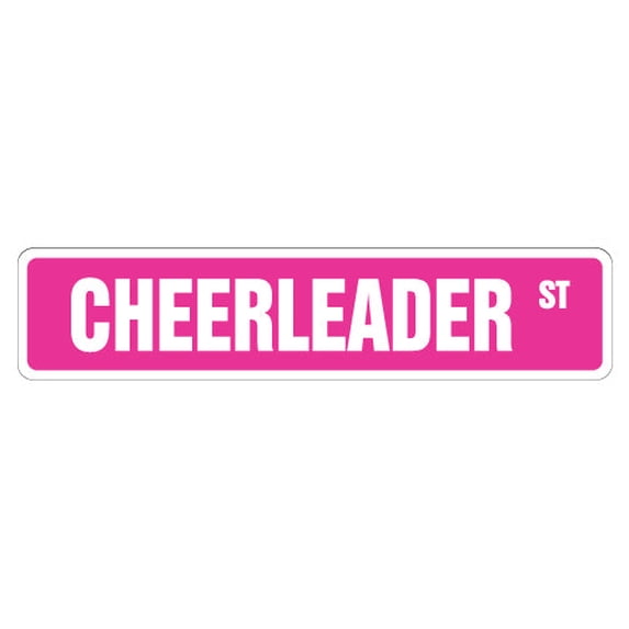 CHEERLEADER Street Sign cheerleading coach team cheer | Indoor/Outdoor ...