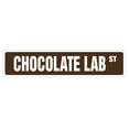 thumbnail image 1 of SignMission SS-730-ChocolateLab 30 in. Chocolate Lab Street Sign - Dog Pet Labrador Novelty Purebred, 1 of 5