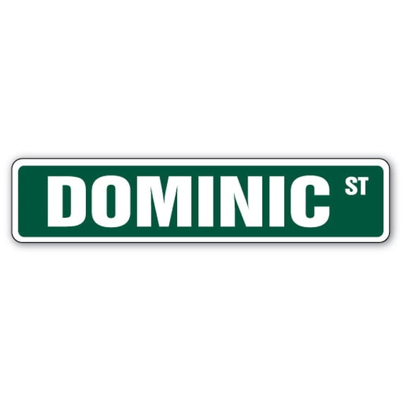 SignMission SS-730-DOMINIC 30 in. Dominic Street Childrens Name Room Sign