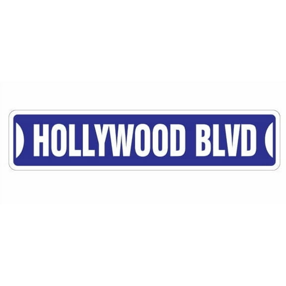 HOLLYWOOD BLVD Street Sign california boulevard CA tinsel town | Indoor/Outdoor |  30" Wide