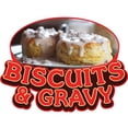 thumbnail image 1 of SignMission 36 in. Biscuits & Gravy Concession Decal Sign - Cart Trailer Stand Sticker Equipment, 1 of 3