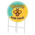 thumbnail image 1 of SignMission Corrugated Plastic Sign With Stakes 36" Circular - Farmer's Market Honey | Coroplast Yard Sign With Stake |  Made in the USA, 1 of 3