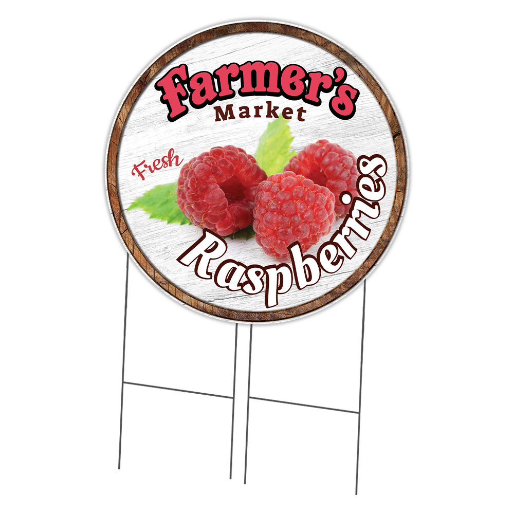 SignMission 36 in. Corrugated Circular Plastic Sign with Stakes ...