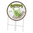 thumbnail image 1 of SignMission Corrugated Plastic Sign With Stakes 36" Circular - Farmer's Market Rosemary | Coroplast Yard Sign With Stake |  Made in the USA, 1 of 3