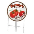 thumbnail image 1 of SignMission Corrugated Plastic Sign With Stakes 36" Circular - Farmer's Market Tomatoes | Coroplast Yard Sign With Stake |  Made in the USA, 1 of 3
