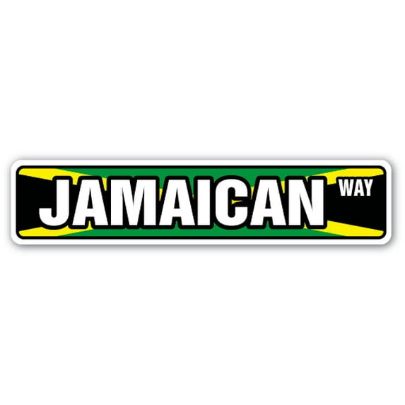 JAMAICAN FLAG Street Sign jamaica national nation pride country | Indoor/Outdoor | 36" Wide