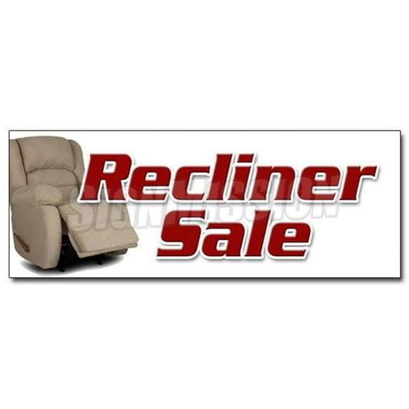 SignMission 36 in. Recliner Sale Decal Sticker - Furniture Chairs Sofa Coffee Tables Lazyboy