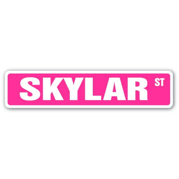 SKYLAR Street Sign Childrens Name Room Sign | Indoor/Outdoor | 36" Wide