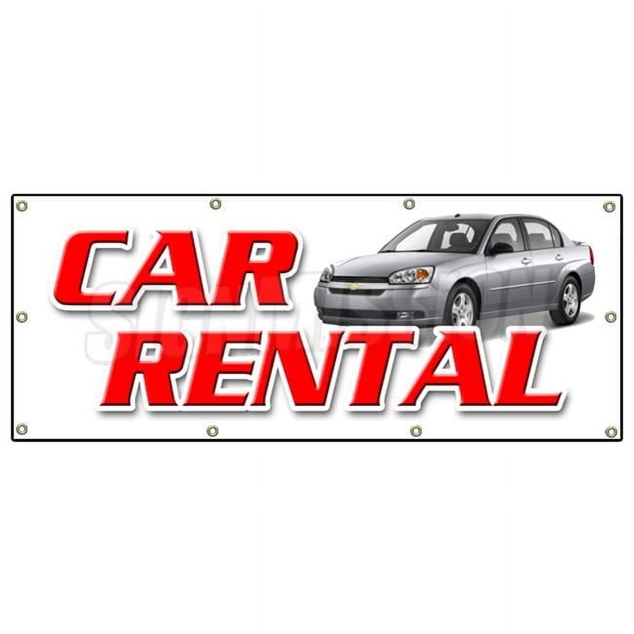 SignMission 36 x 96 in. Car Rental Banner Sign - Walmart.com