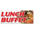 thumbnail image 1 of SignMission B-96 Lunch Buffet 36 x 96 in. Lunch Buffet Banner Sign - Ayce All You Can Eat Food Luncheon Quality, 1 of 4