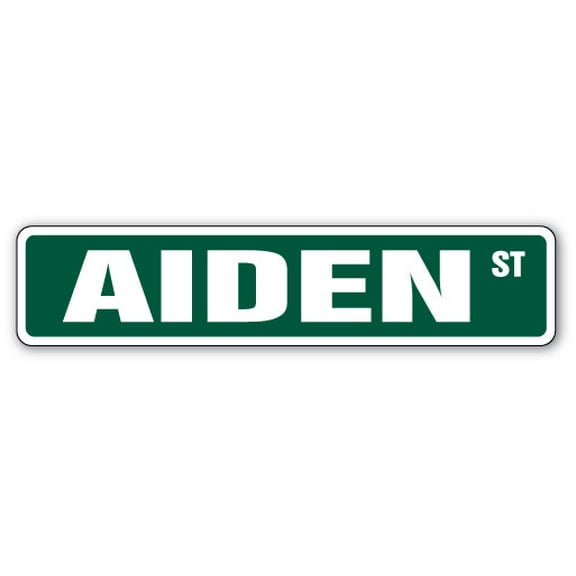 SignMission SS-AIDEN 4 x 18 in. Aiden Street Sign