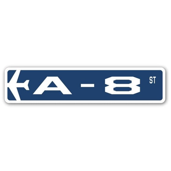 A-8 Street Sign Air Force Aircraft Military | Indoor/Outdoor | 18" Wide