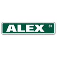 thumbnail image 1 of SignMission  4 x 18 in. Alex Street Sign, 1 of 1