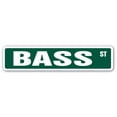 thumbnail image 1 of SignMission SS-BASS 4 x 18 in. Bass Street Sign, 1 of 5