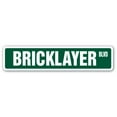 thumbnail image 1 of SignMission SS-BRICKLAYER 4 x 18 in. Bricklayer Street Sign, 1 of 5