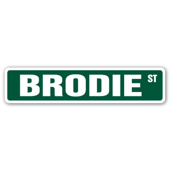 SignMission SS-BRODIE 4 x 18 in. Brodie Street Sign
