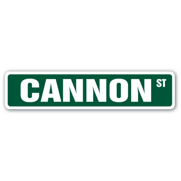 SignMission SS-CANNON 4 x 18 in. Cannon Street Sign