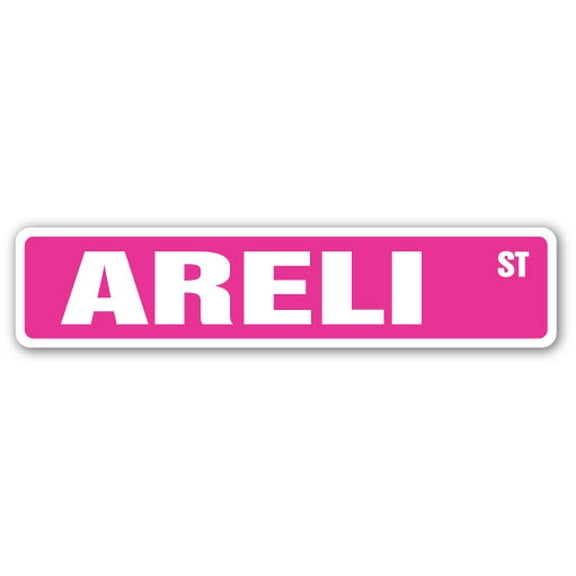 ARELI Street Sign Childrens Name Room Sign | Indoor/Outdoor |  18" Wide
