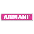thumbnail image 1 of ARMANI Street Sign Childrens Name Room Sign | Indoor/Outdoor |  18" Wide, 1 of 5