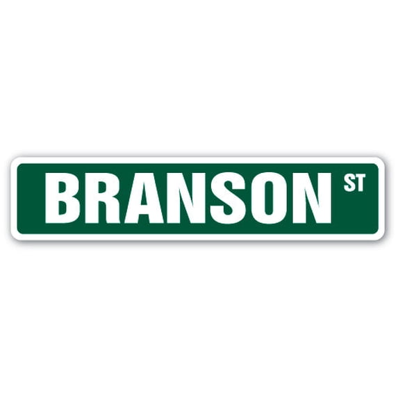 SignMission SS-BRANSON 4 x 18 in. Childrens Name Room Street Sign - Branson