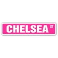 thumbnail image 1 of CHELSEA Street Sign Childrens Name Room Sign | Indoor/Outdoor |  18" Wide, 1 of 5