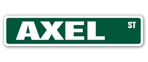 AXEL Street Sign Decal Childrens Name Room Decal | Indoor/Outdoor | 18 ...