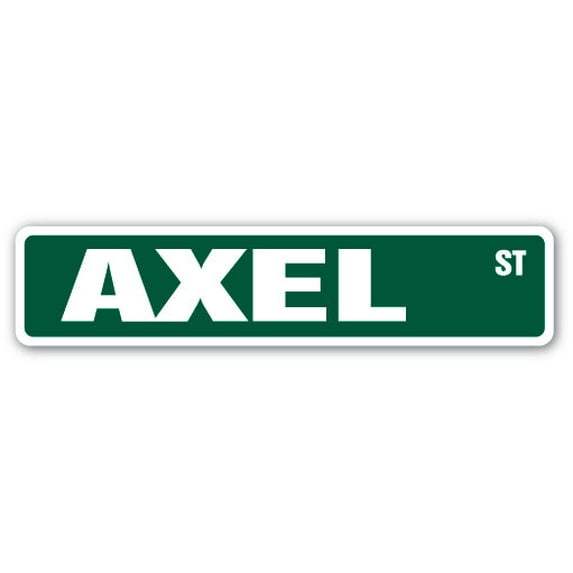 SignMission D-18-SS-AXEL 4 x 18 in. Childrens Name Room Street Sign Decal - Axel