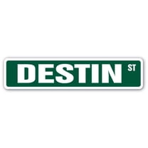DESTIN Street Sign Childrens Name Room Sign | Indoor/Outdoor |  18" Wide